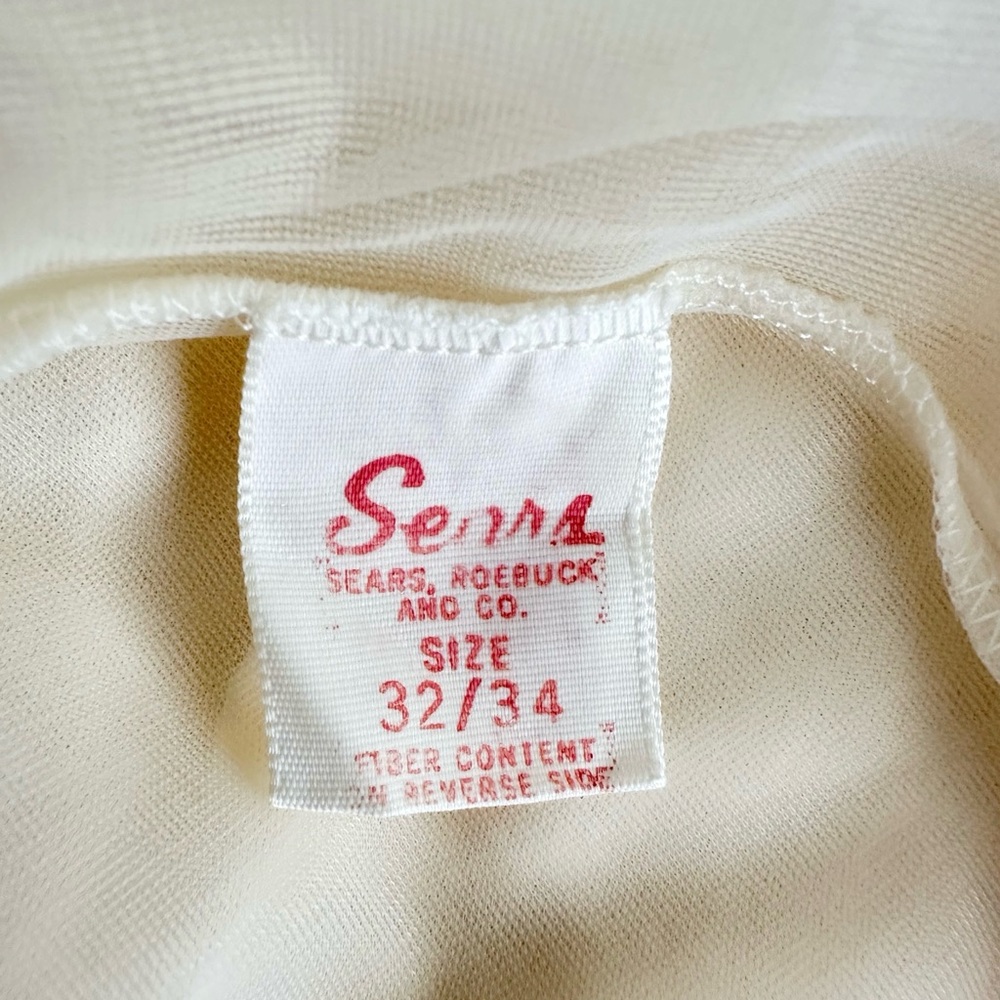 Ethereal Vintage 60s Nylon Peignoir Nightgown Robe Set Small - Picture 12 of 15